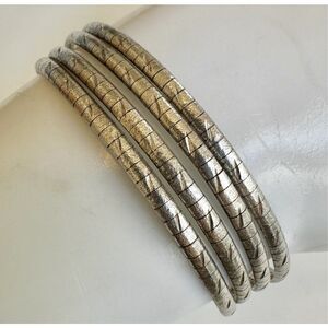 Sterling silver multi strand bracelet
